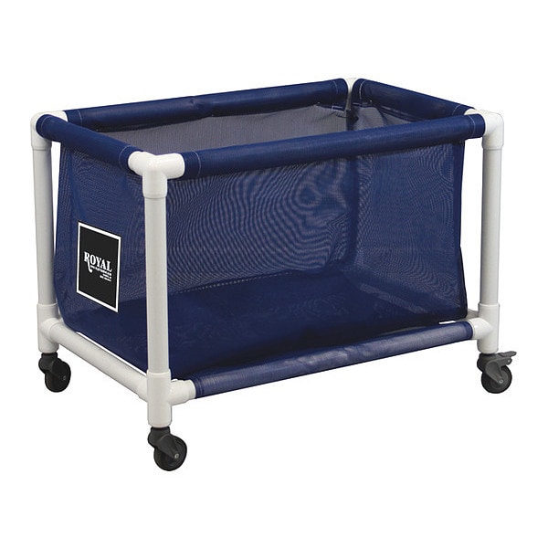 PVC Hamper, 50 gal., Blue Mesh