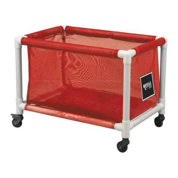 PVC Hamper, 50 gal., Red Mesh