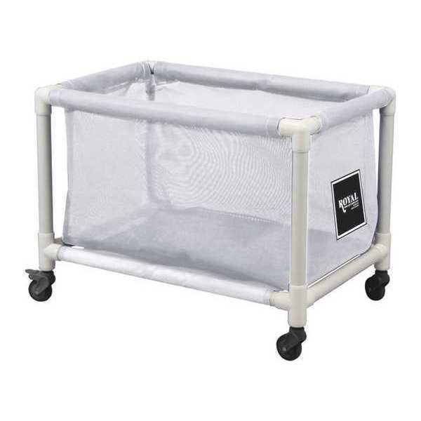 PVC Hamper, 50 gal., White Mesh