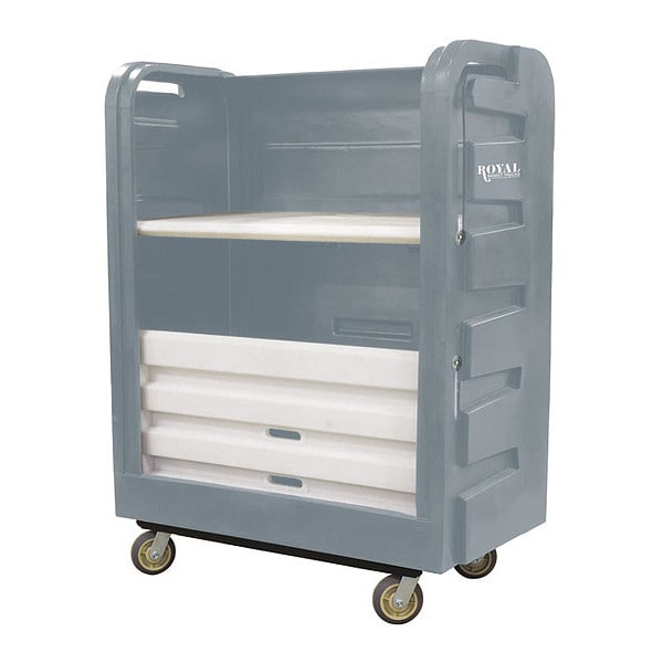 Turnabout Trk, 48 Cu ft., Gray, Plstc, A