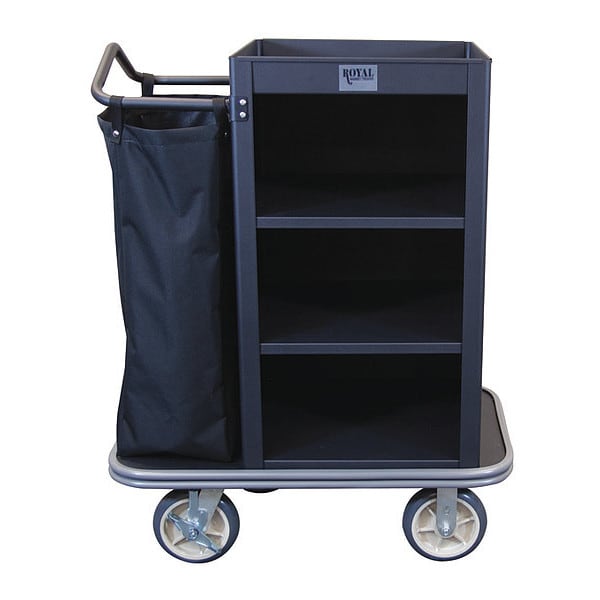 Hskp Cart, Compact, Black