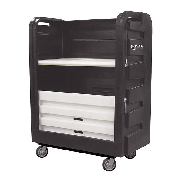 Turnabout Trk, 48 Cu ft., Black, Plstc, C