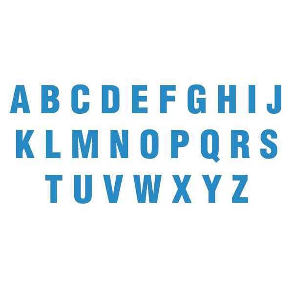 Die Cut Letter Magnets, 6", Blue, PK108
