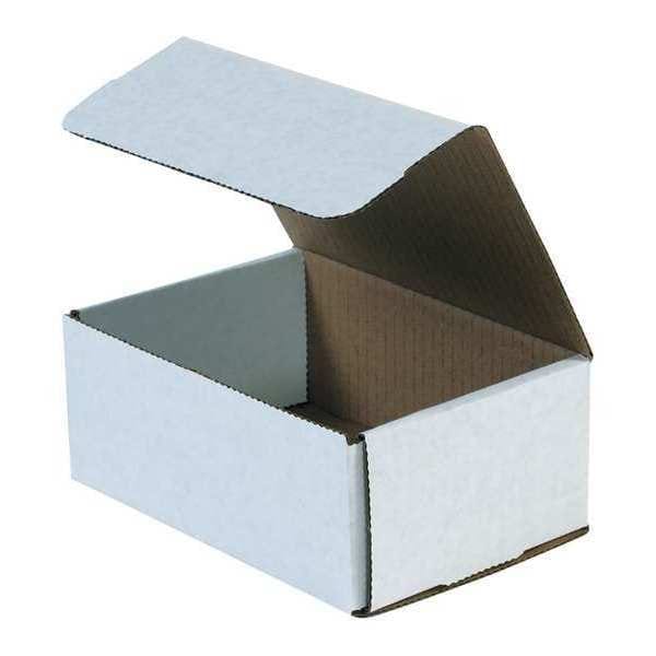 7 1/8 in x 5 in x 3 in Inside H, Literature Mailer, White, Corrugate, Single Wall