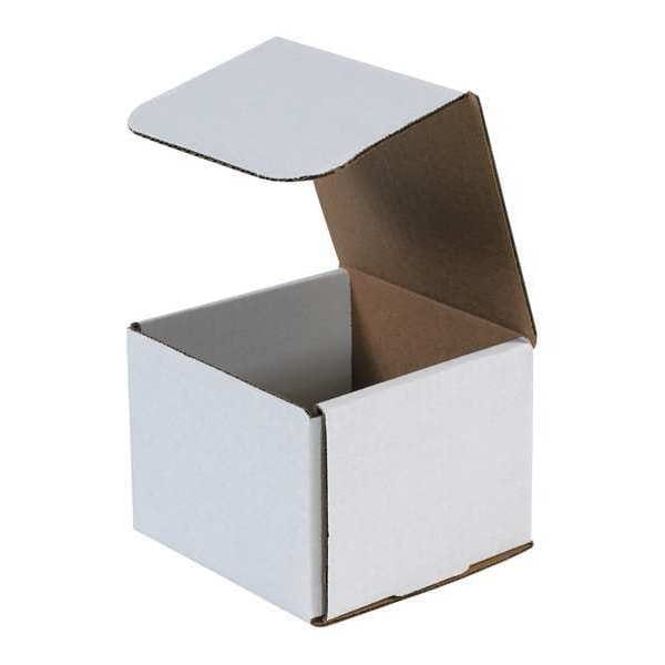 5 in x 5 in x 4 in Inside H, Literature Mailer, White, Corrugate, Single Wall