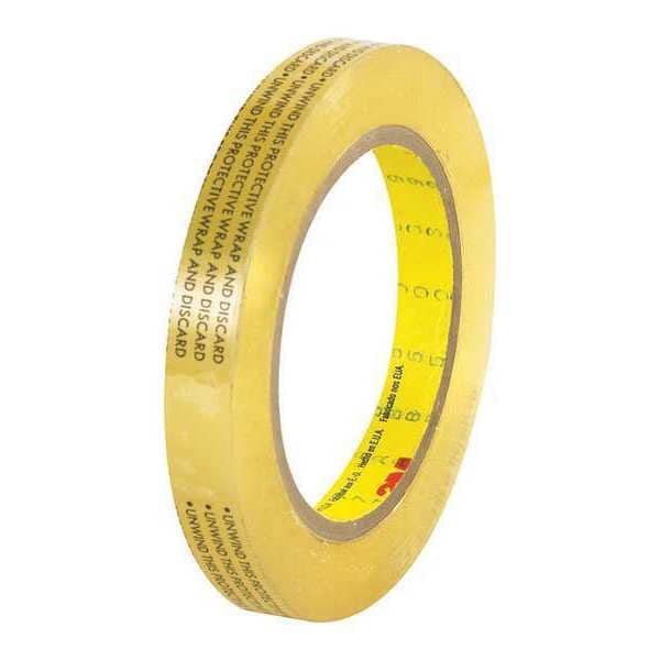 Dbl Sided Film Tape, 3.5 Mil, 1/2"x72 yds, Clear, PK72