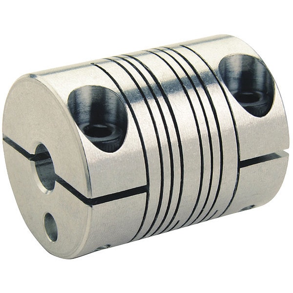 Motion Control Coupling, 4 Beam, 4x3mm, Aluminum, OD 12.7mm, L 19.1mm