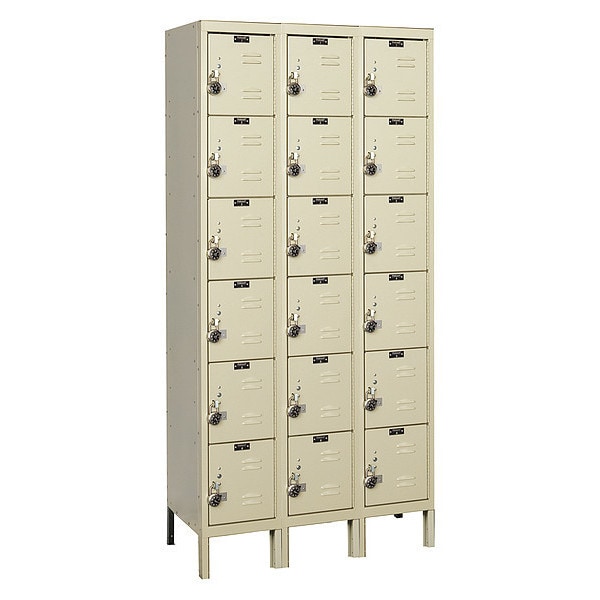 ReadyBuilt Locker, 36"X15"X78", 6 Tier