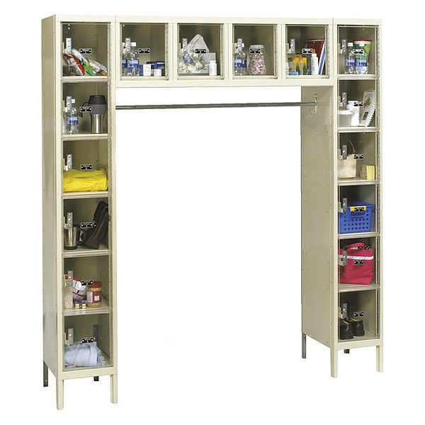 Sfty View Pls Locker, 72"X18"X78", 16-Prsn