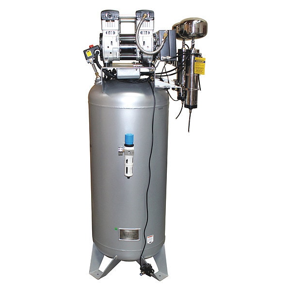 Ultra Quiet Oil-Free 60-gal 4-HP w/Auto Drn & Air Dry