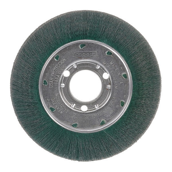 Encapsulated Narrow Face Wheel Brush, 10"