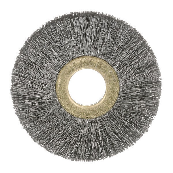 Crimped Wire Wheel Brush, 3", 0001105600