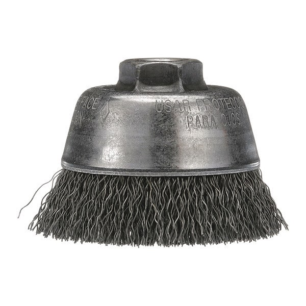 Crimped Wire Cup Brush, 6"