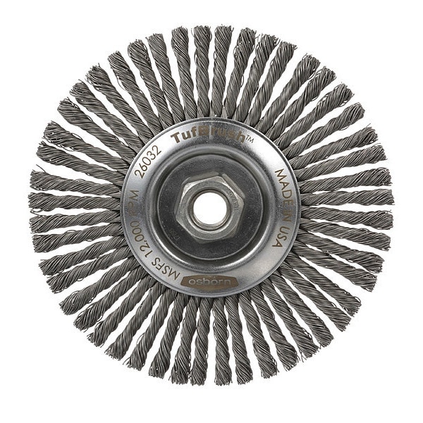 Knot Wire Wheel Brush, 6-3/4"