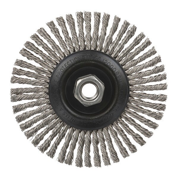 Stringer Bead Wheel Brush, 6"