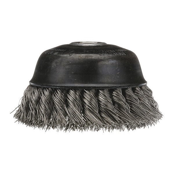Knot Wire Cup Brush, 6", 0003313400