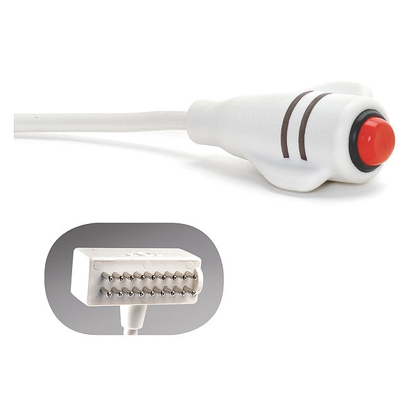 Call Cord, Dukane 18-Pin Din, White, 10 ft.