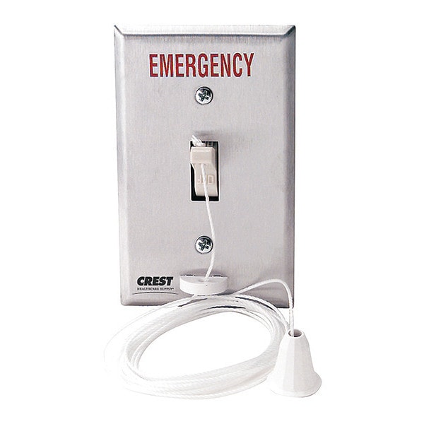 Pullcord Station, 12-120 V, 15A, 1-Gang