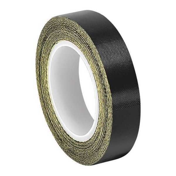 PTFE Fabric Tape, Black, 1/2"x18yd.