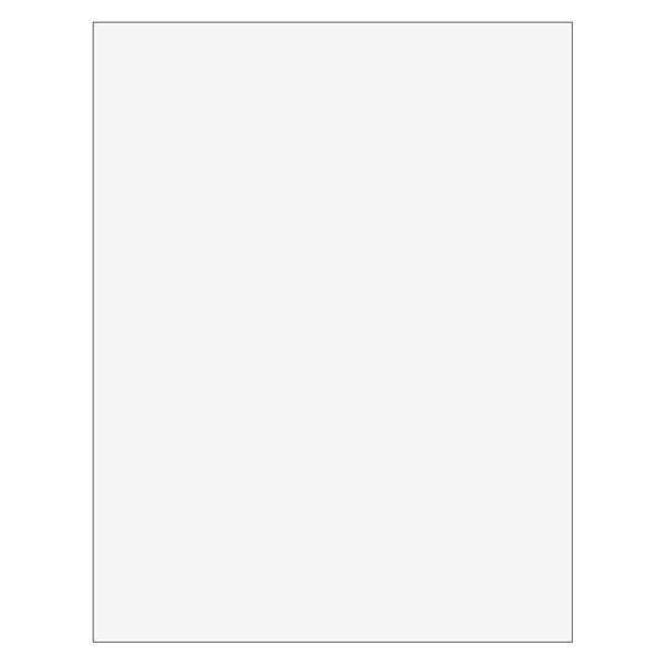 Tape Logic Rectangle Laser Labels, 8 1/2" x 11", Clear, PK100