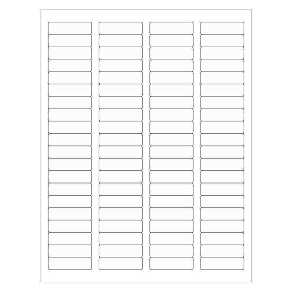 Tape Logic Rectangle Laser Labels, 1 3/4" x 1/2", Clear, PK8000