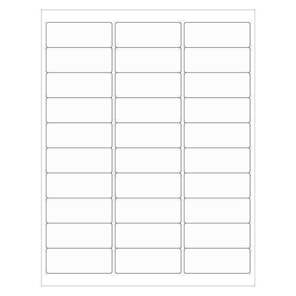 Tape Logic Rectangle Laser Labels, 2 5/8" x 1", Clear, PK3000