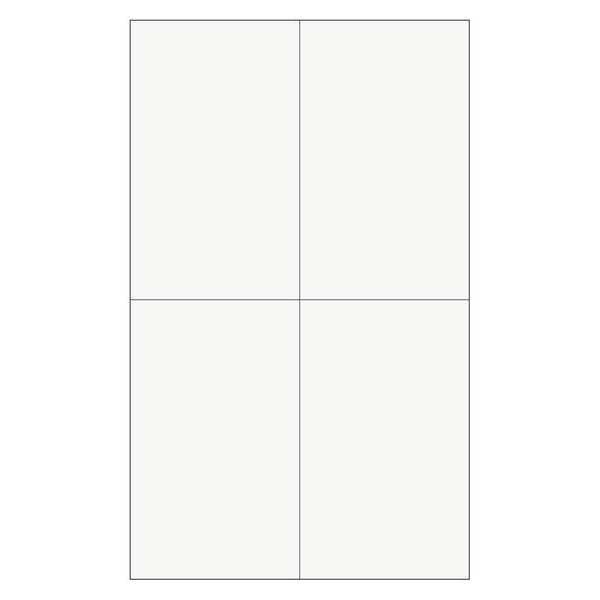 Tape Logic Laser Labels, Rectangle, 4 1/4" x 7", White, PK400
