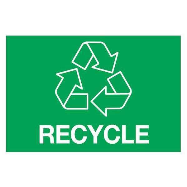 Tape Logic Rectangle Labels, "Recycle", 2" x 3", Green, 500/Roll
