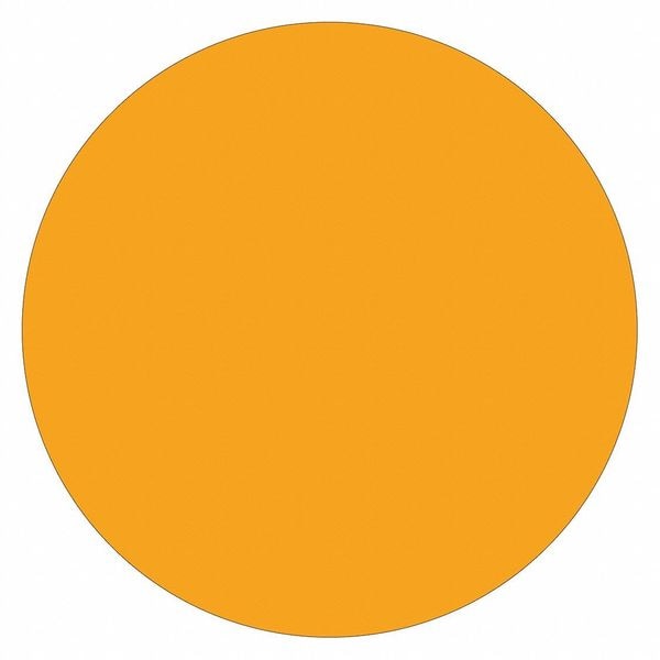 Tape Logic Inventory Circle Labels, 3", Fluorescent Orange, 500/Roll