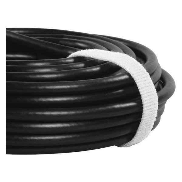 Velcro Self-Grip Straps, 3/4" x 75', White, 1/Case