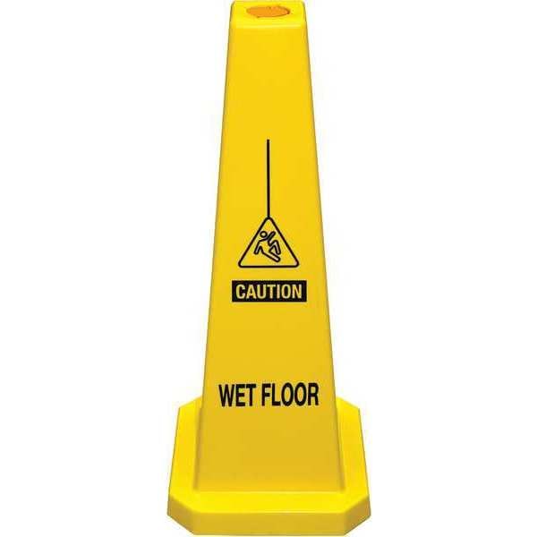 Lamba Cone, Slippery Yellow, 36"