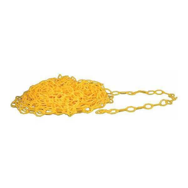 Yellow Plastic Chain, 2"x100 ft.