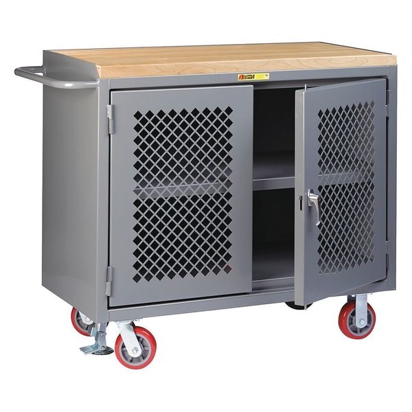 Bench Cab., Doors, Shelf, Butcher Block