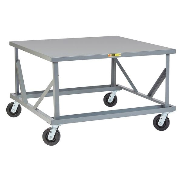 Mobile Pallet Stand, Solid Deck, 40x48