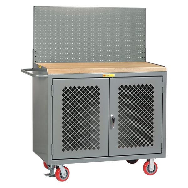 Bench Cabinet, Pegboard Panel, Butch blk