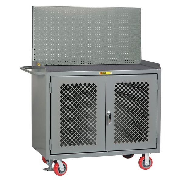 Bench Cabinet, Pegboard Panel, Vinyl Mat