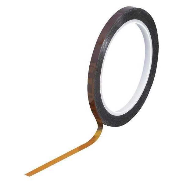 Kapton Tape, 1/4" x 36 yds., Amber