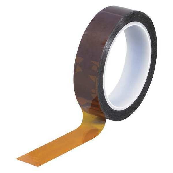 Kapton Tape, 1" x 36 yds., Amber, 1 Roll