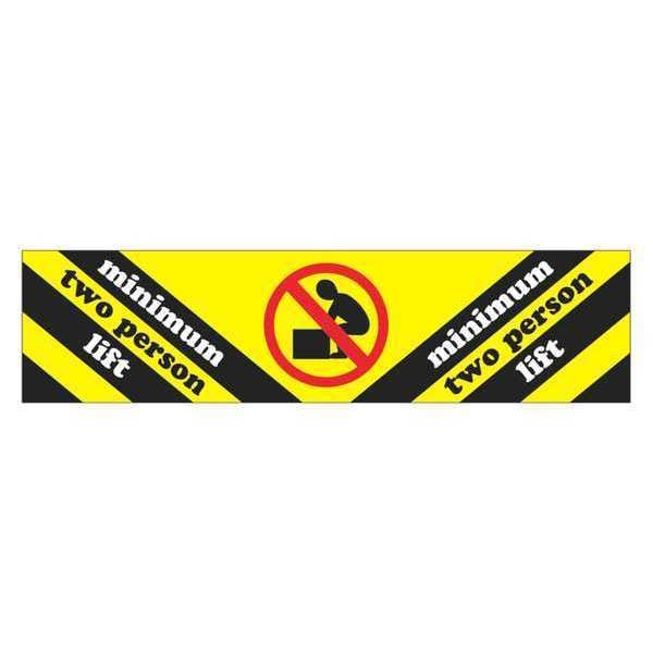 Tape Logic Labels, "Minimum Two Person Lift", 2" x 8", Multiple, 500/Roll