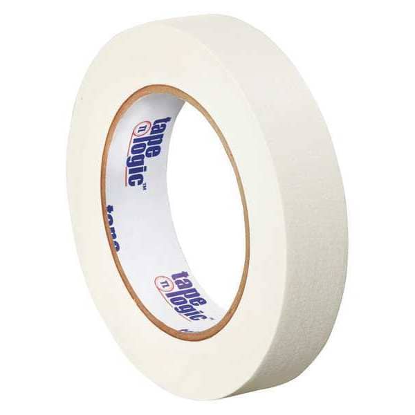 Masking Tape, 1x60 yd., White, PK36, 1" W x 60 yds L, White, 36 PK