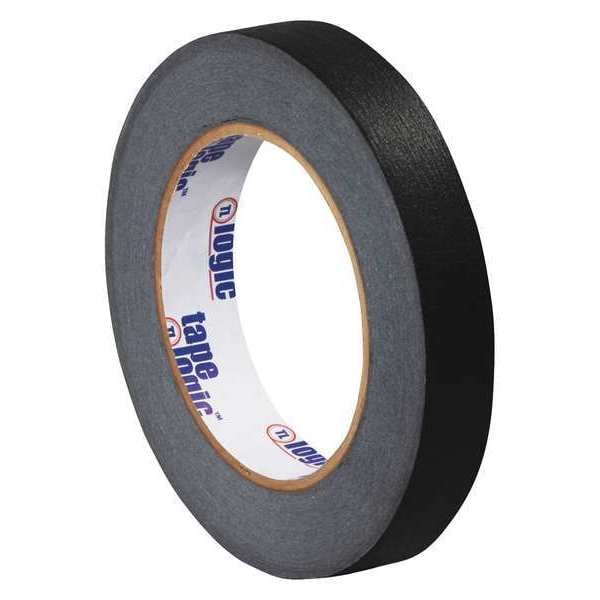 Masking Tape, 3/4x60 yd., Black, PK48, 3/4" W x 60 yds L, Black, 48 PK