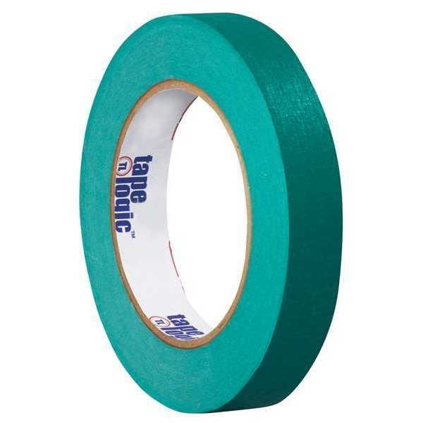 Masking Tape, 3/4x60 yd., PK48, 3/4" W x 60 yds L, Dark Green, 48 PK