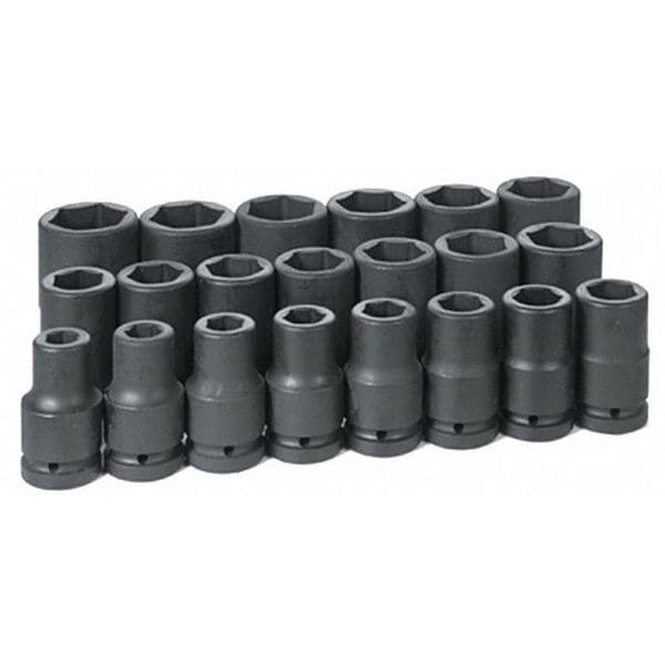 1" Drive Deep Length Impact Set, 21 pcs