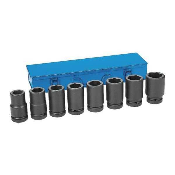 1" Drive Metric, 8 pcs