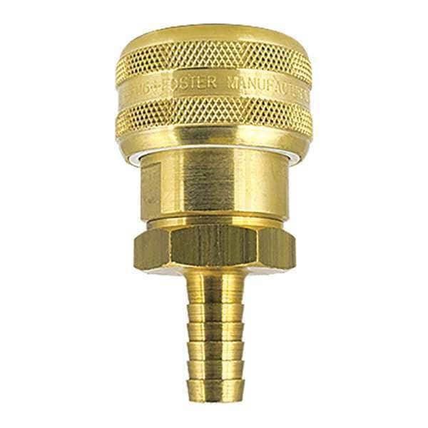 Auto Socket, Hose Stem, 3/4" ID Brass