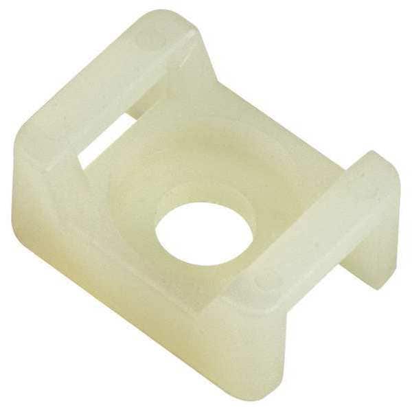 Cable Tie Base, Nylon, Natural, 0.87 in L