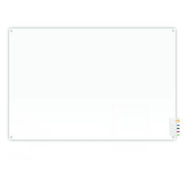 Harmony Frosted Glass, 4x5 ft., Square, Glass, 48", 60", Frosted White