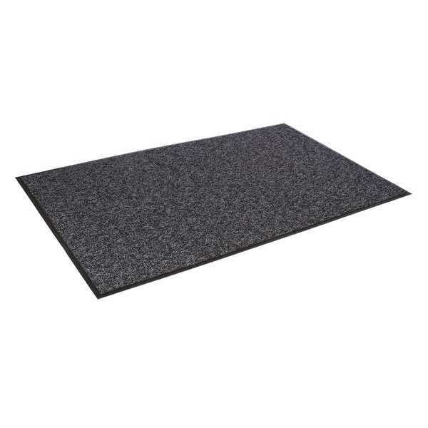 Carpeted Scraper Mat, Gray, 2 ft W x 3 ft L