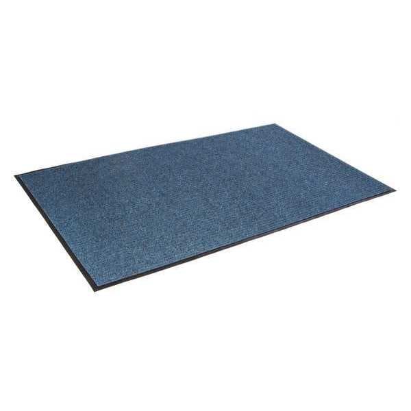 Ribbed Carpet Mat, Carpet, Blue, 3' W x 4' L