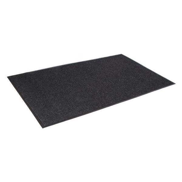 Ribbed Carpet Mat, Carpet, Charcoal, 4' W x 60' L